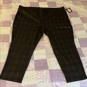 Women’s Black Plaid Pants